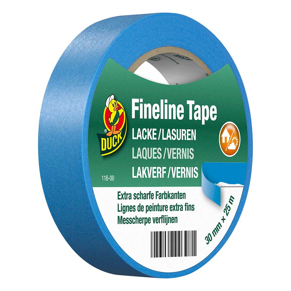 DUCK TAPE® Original Fineline Lacke 30 mm x 25 m blau