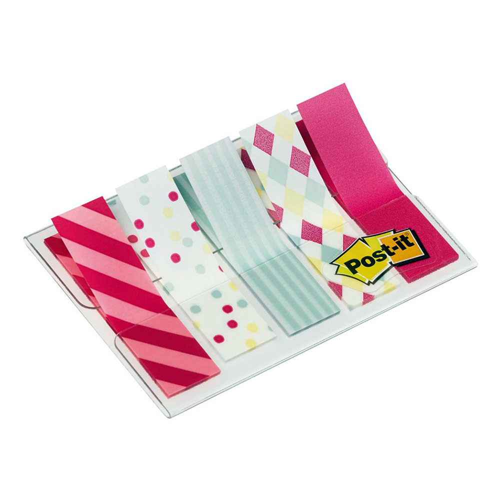 POST-IT Haftnotizen Index schmal Candy 11,9 x 43,1 mm 5 x 20 Blatt bunt gemustert