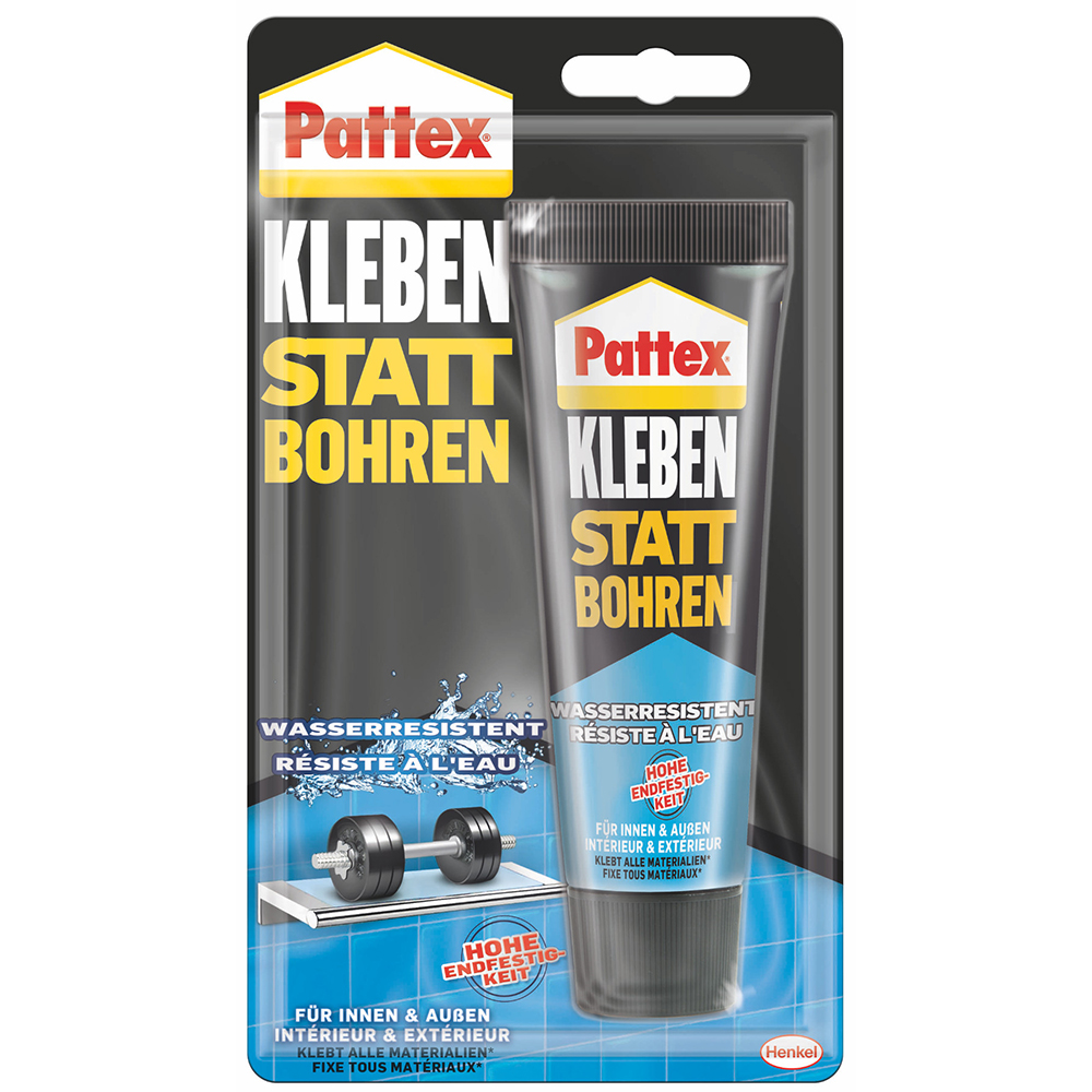 PATTEX Montagekleber Kleben statt Bohren wasserresistent 142 g