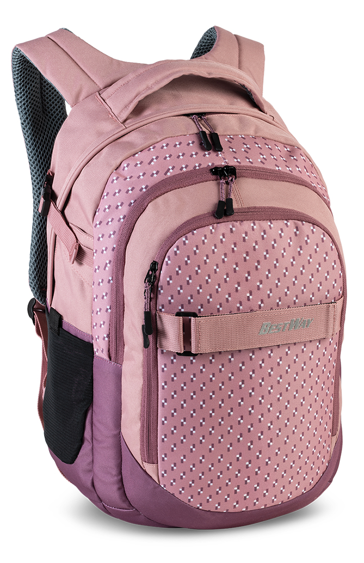 BESTWAY Rucksack Punkte rosa