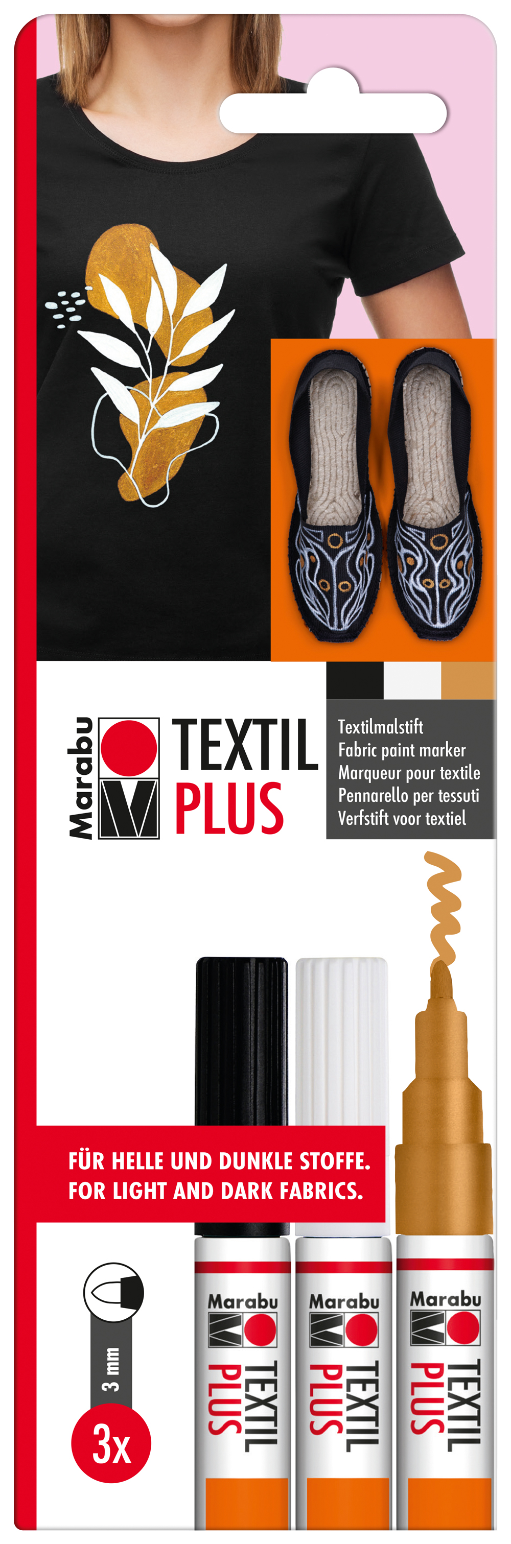 MARABU Textil Painer Plus 3 mm 3 Stück