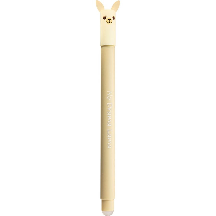 Beige Stift mit Lama-Kopf als Deckel. Auf dem Stift steht 'No Drama Llama'.