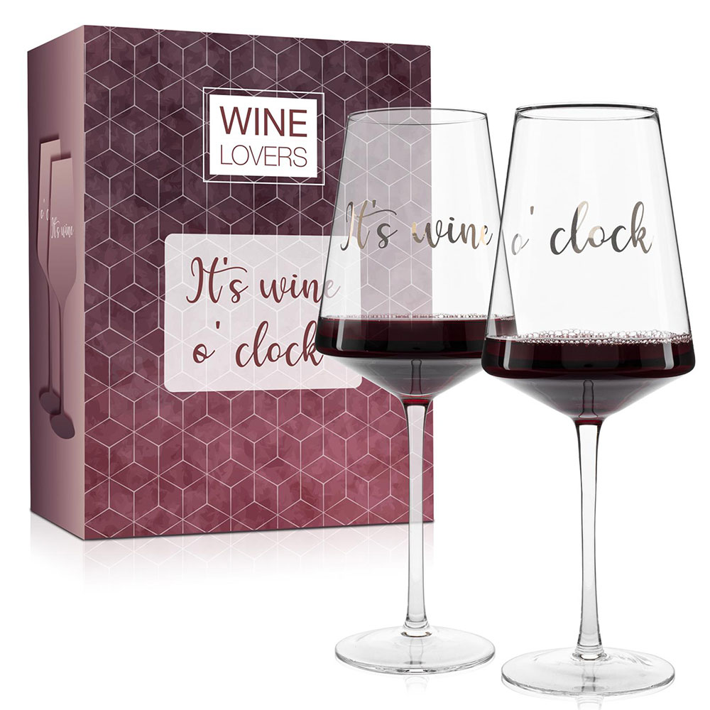 ILP Set Weingläser It's wine o'clock 750 ml 2 Stück transparent