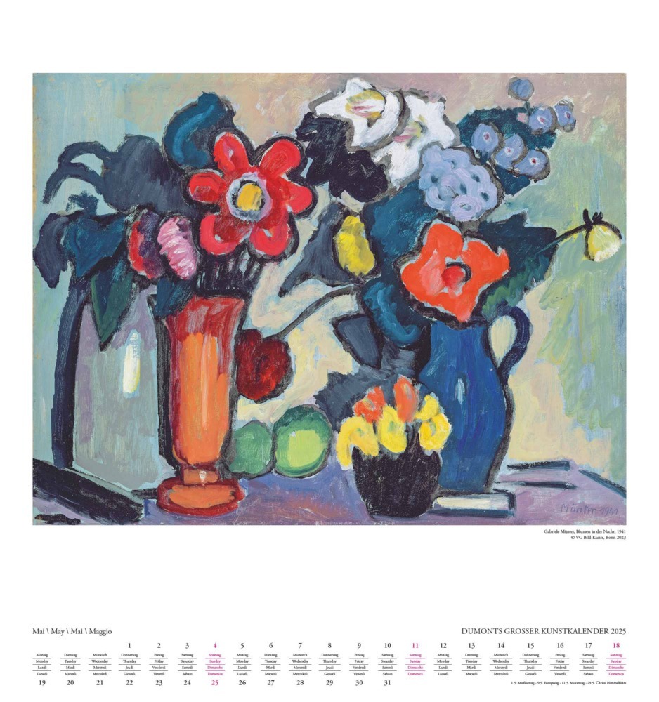 DUMONT DUMONTS Großer Kunstkalender 2025 Wandkalender, 45x48cm