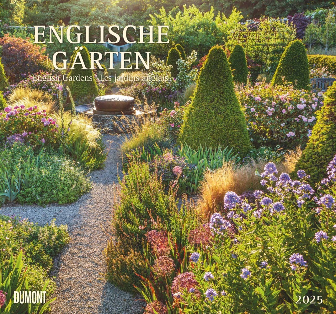 DUMONT - Englische Gärten 2025 Wandkalender, 38x35,5cm, Fotokunst-Kalender  mit berühmten und sehenswerten englischen Gärten und Parks, fotografiert von Gartenspezialist Clive Nichols