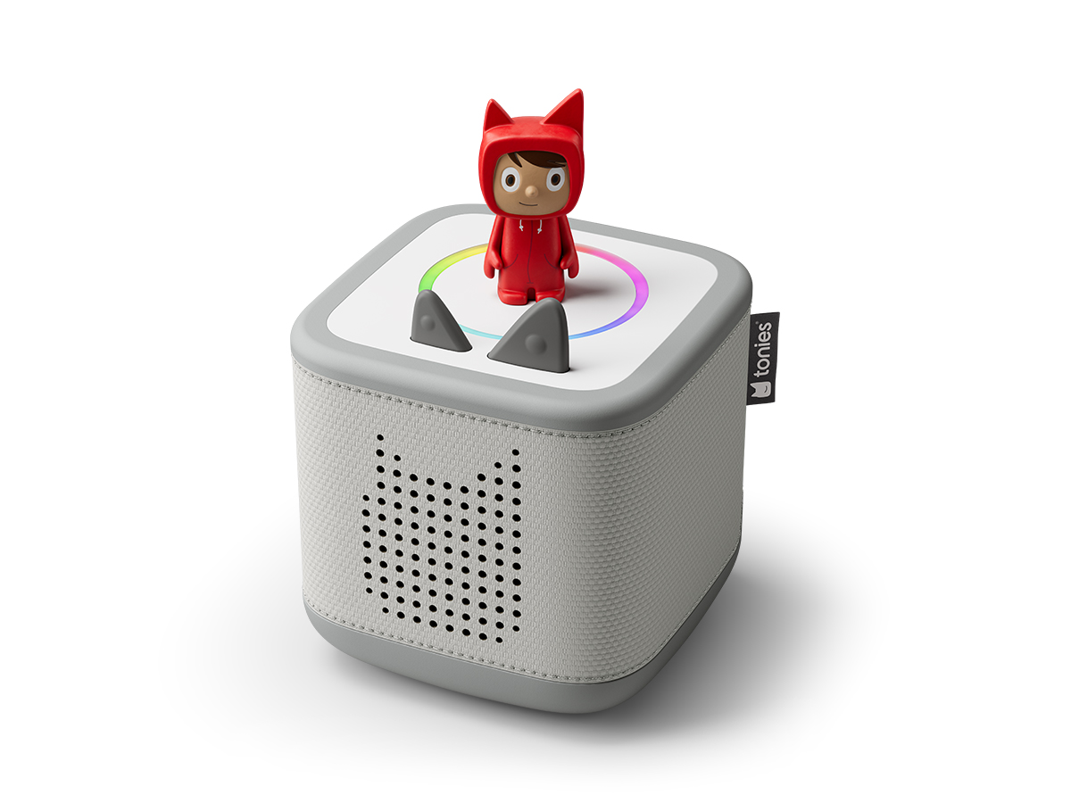 Personalisiertes Schutzfolie Für Toniebox 2 - Mit Namen & Motiv 'Reh & Hase Im Schnee'