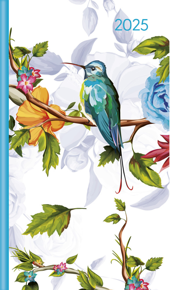 Slimtimer Style 2025 Bird 9 x 15,6 cm bunt