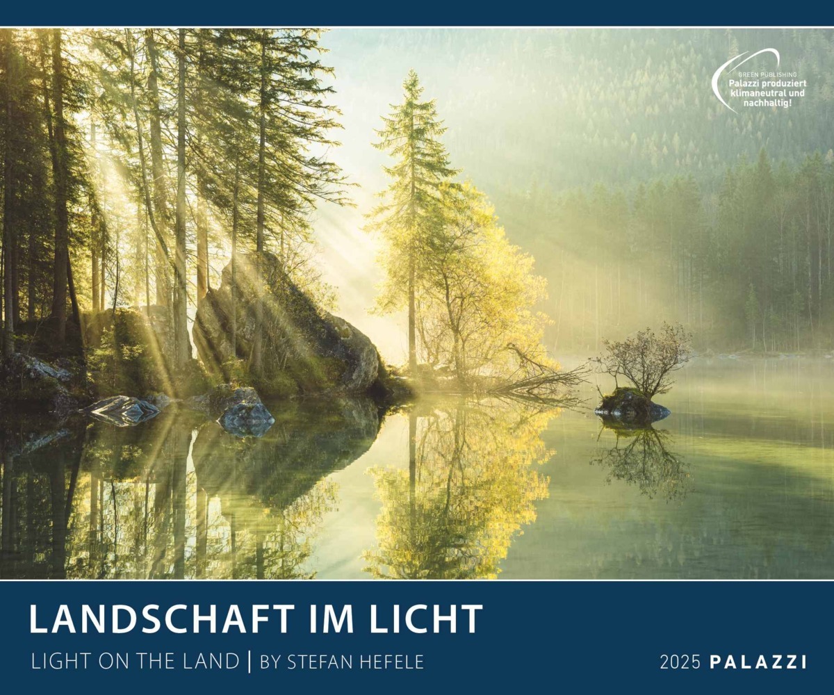 PALAZZI - Landschaft im Licht 2025 Wandkalender, 60x50cm, Posterkalender mit malerische Landschaftsfotografie, hochwertige Naturbilder, eine Reise durch atemberaubende Szenerien, int. Kalend