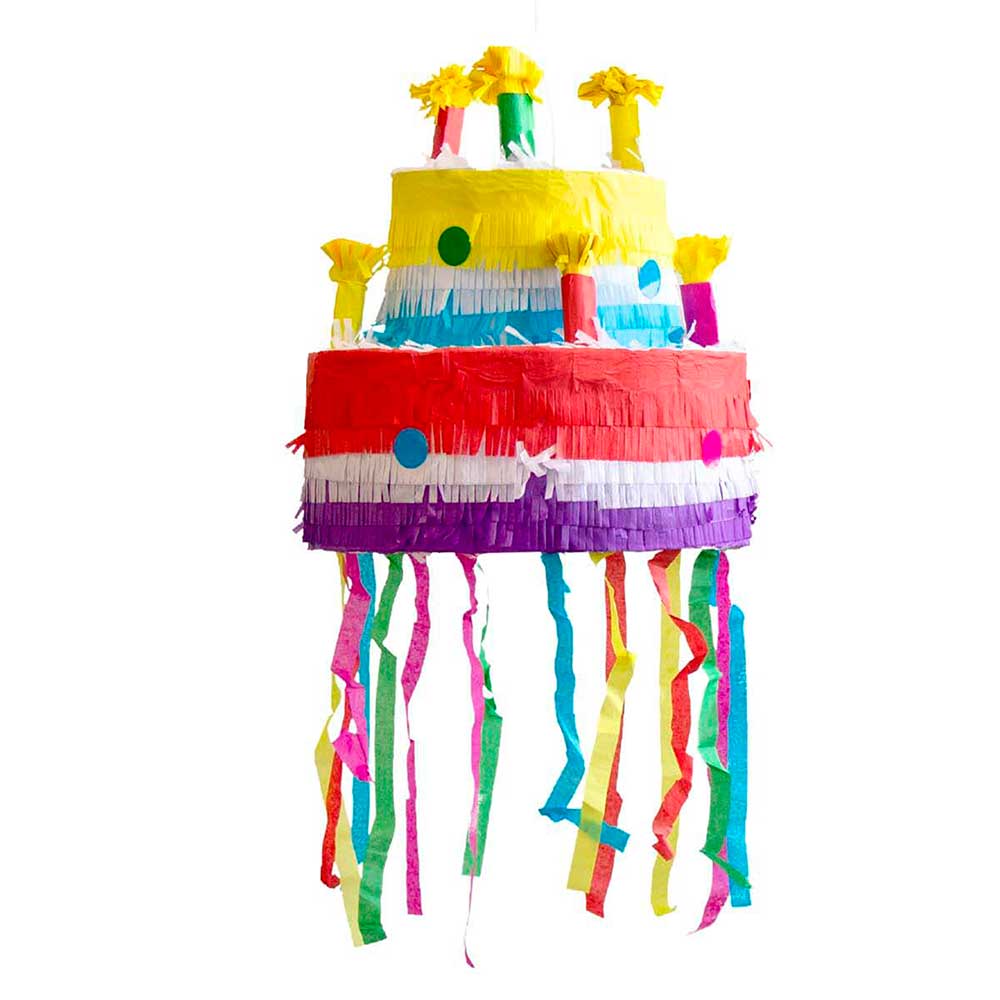 Piñata Torte Nr 4 30 x 30 x 31,5 cm bunt