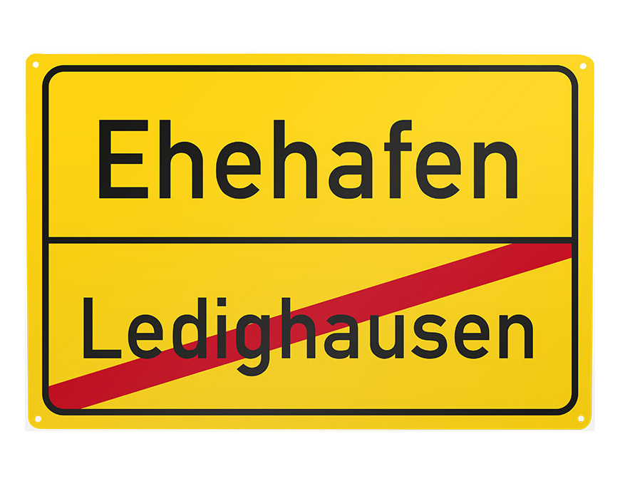 Blechschild Ledighausen/Ehehafen 30 x 20 cm