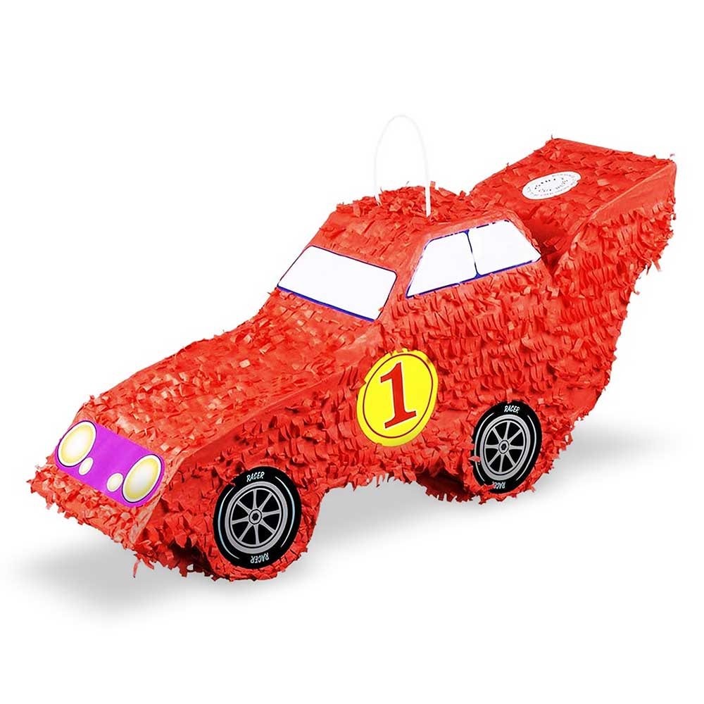Piñata Rennwagen Nr 2 55 x 26 x 19 cm rot