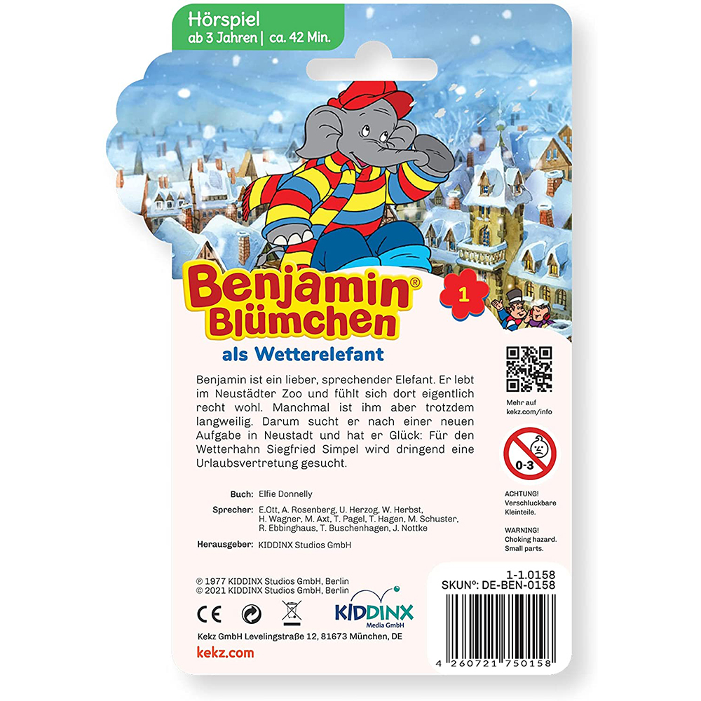 Benjamin Blümchen Hörspiel Als Wetterelefant – Galakto Audio-Token Für Kinder Ab 3