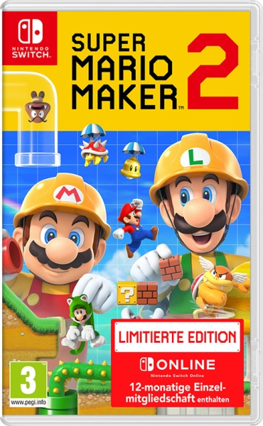 Super Mario Maker 2 - Limited Edition (Einzelmitgliedschaft für Nintendo Switch Online) 