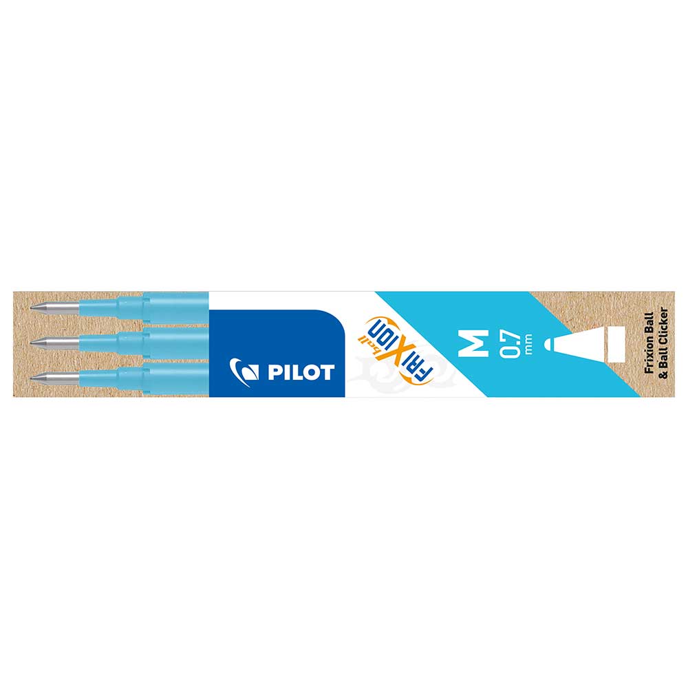 PILOT Minen FriXion Ball 0.7 mm 3 Stück hellblau 