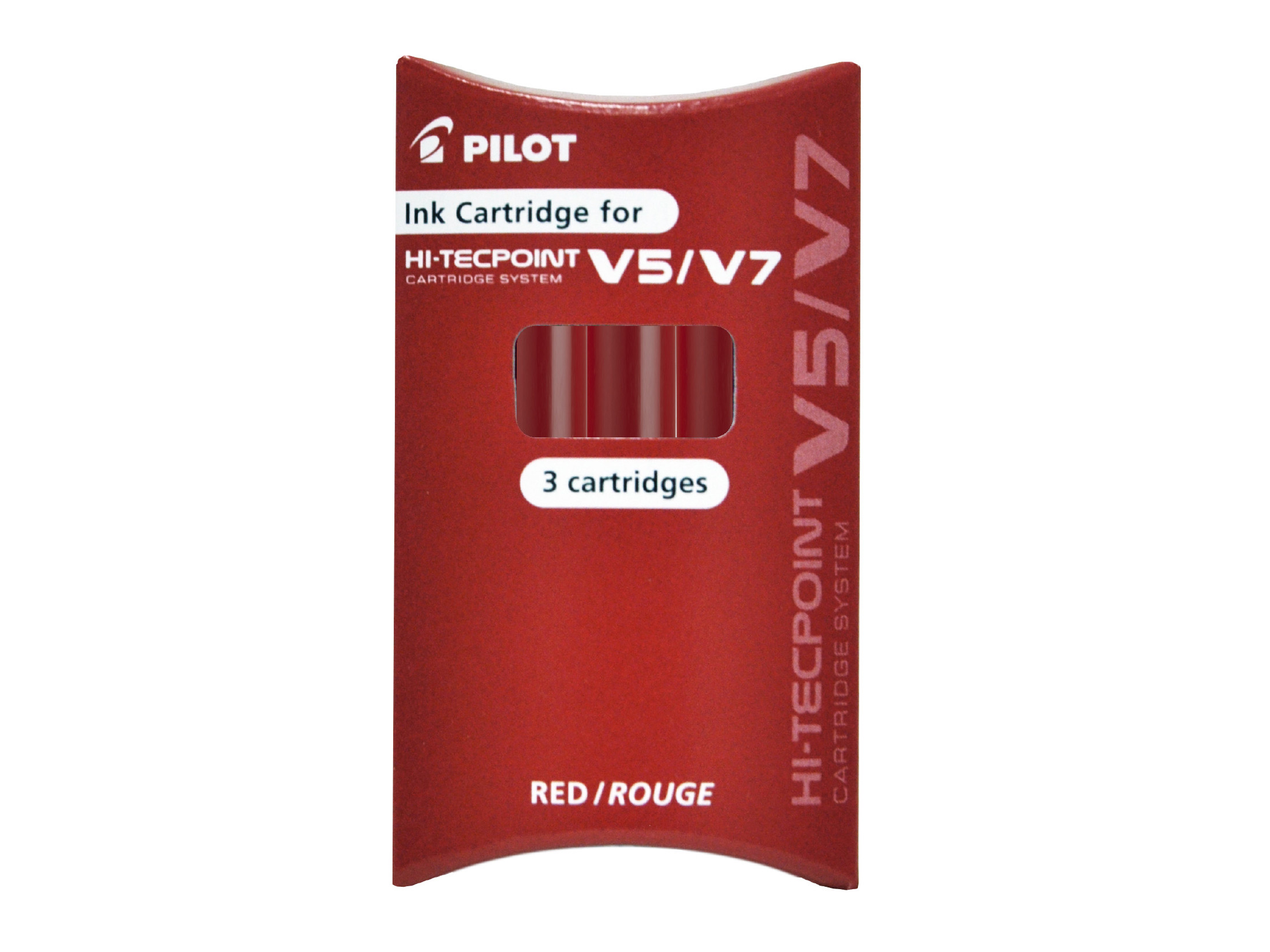 PILOT Nachfüllmine Hi-Tecpoint V5/V7 Cartridge System 3 Stk. rot