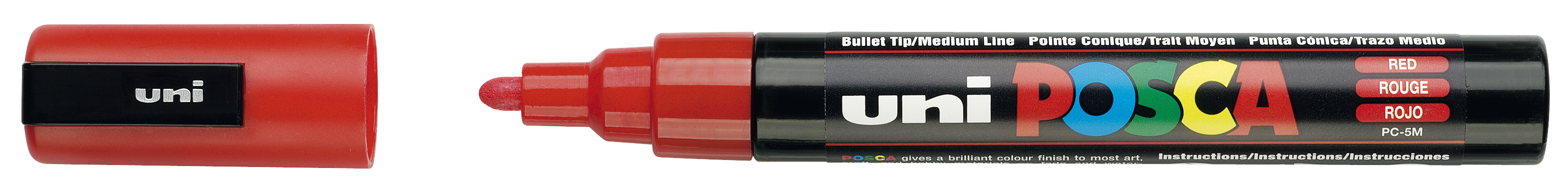 Marker Uni Posca PC-5M rot