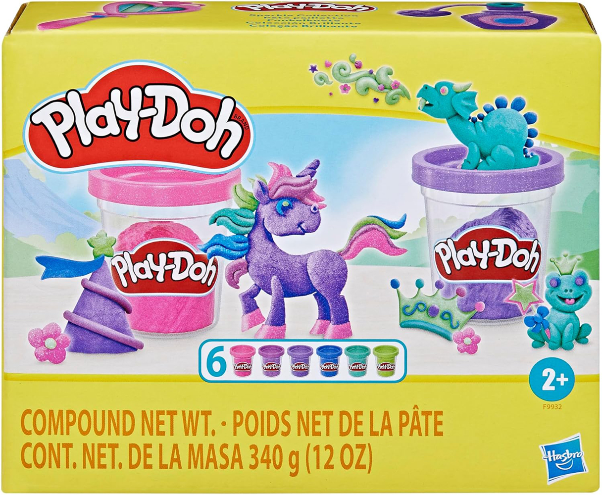 PLAY-DOH Funkelknete 6 x 56 g mehrere Farben