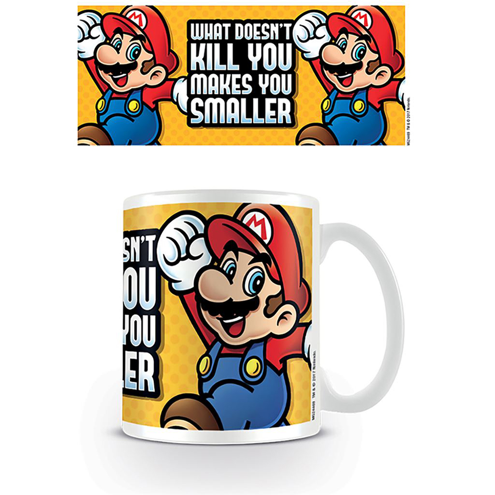 Keramiktasse Super Mario What doesn't kill you makes you smaller 315 ml bunt