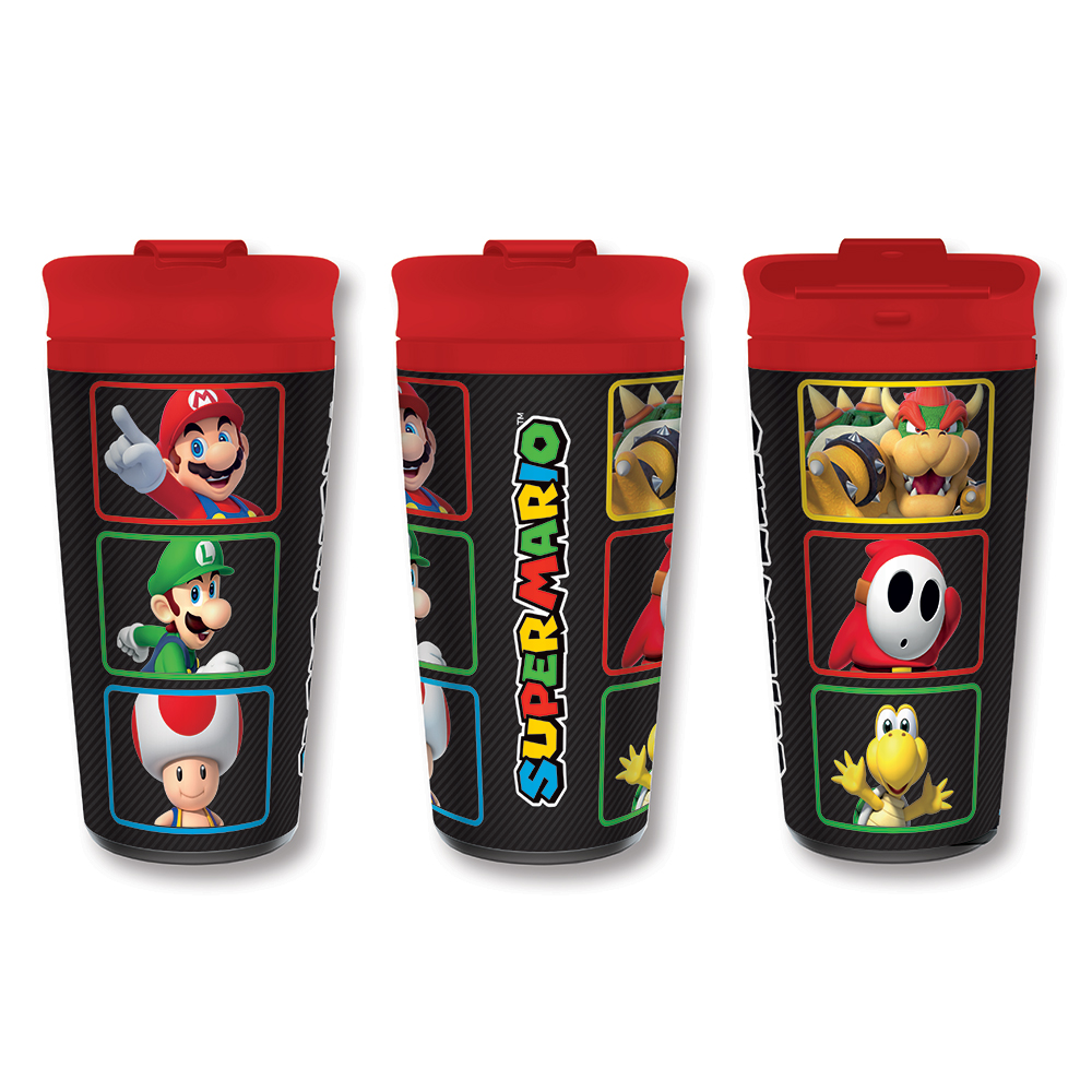 Trinkflasche Super Mario 450 ml bunt