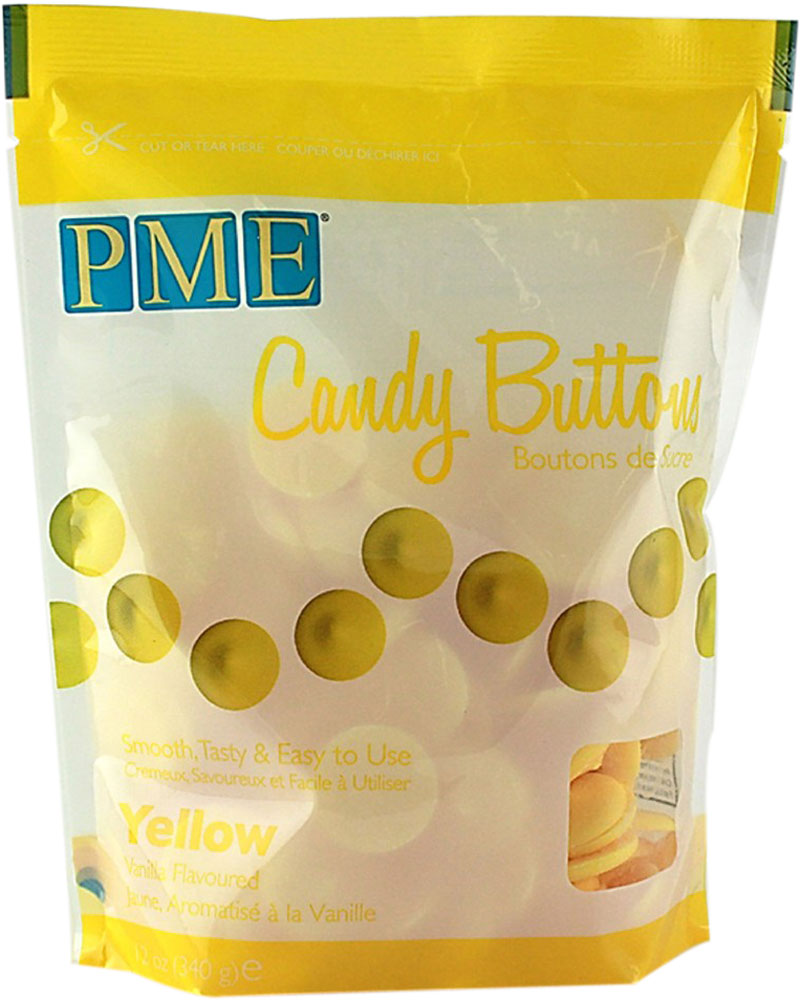 PME Candy Buttons 340 g gelb