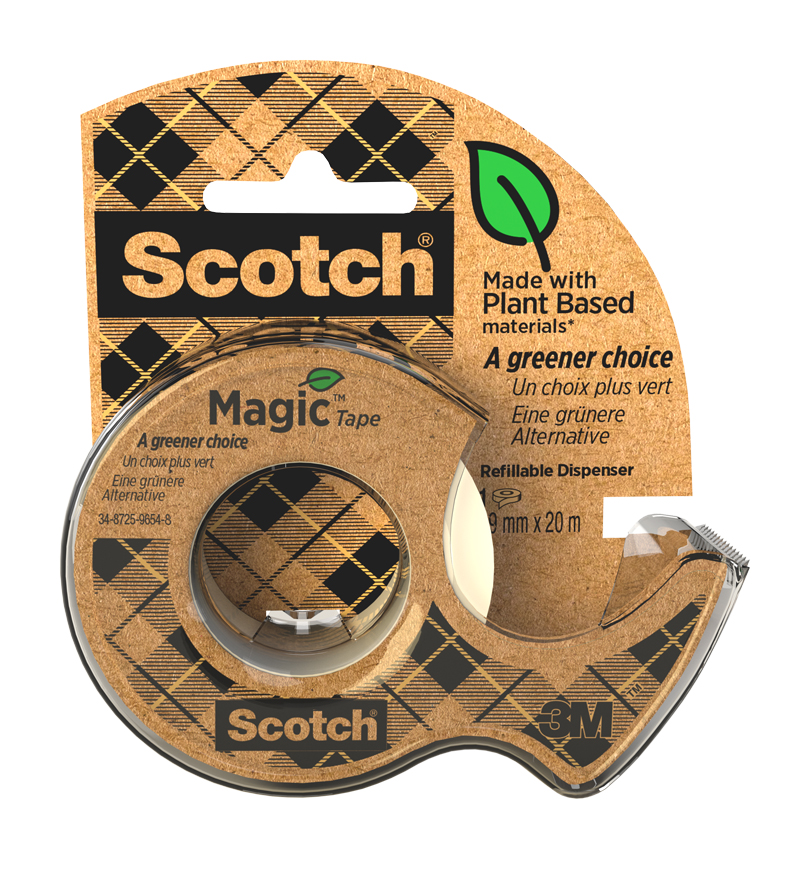 SCOTCH Magic Abroller inkl. Klebefilm A greener choice 20 m x 19 mm