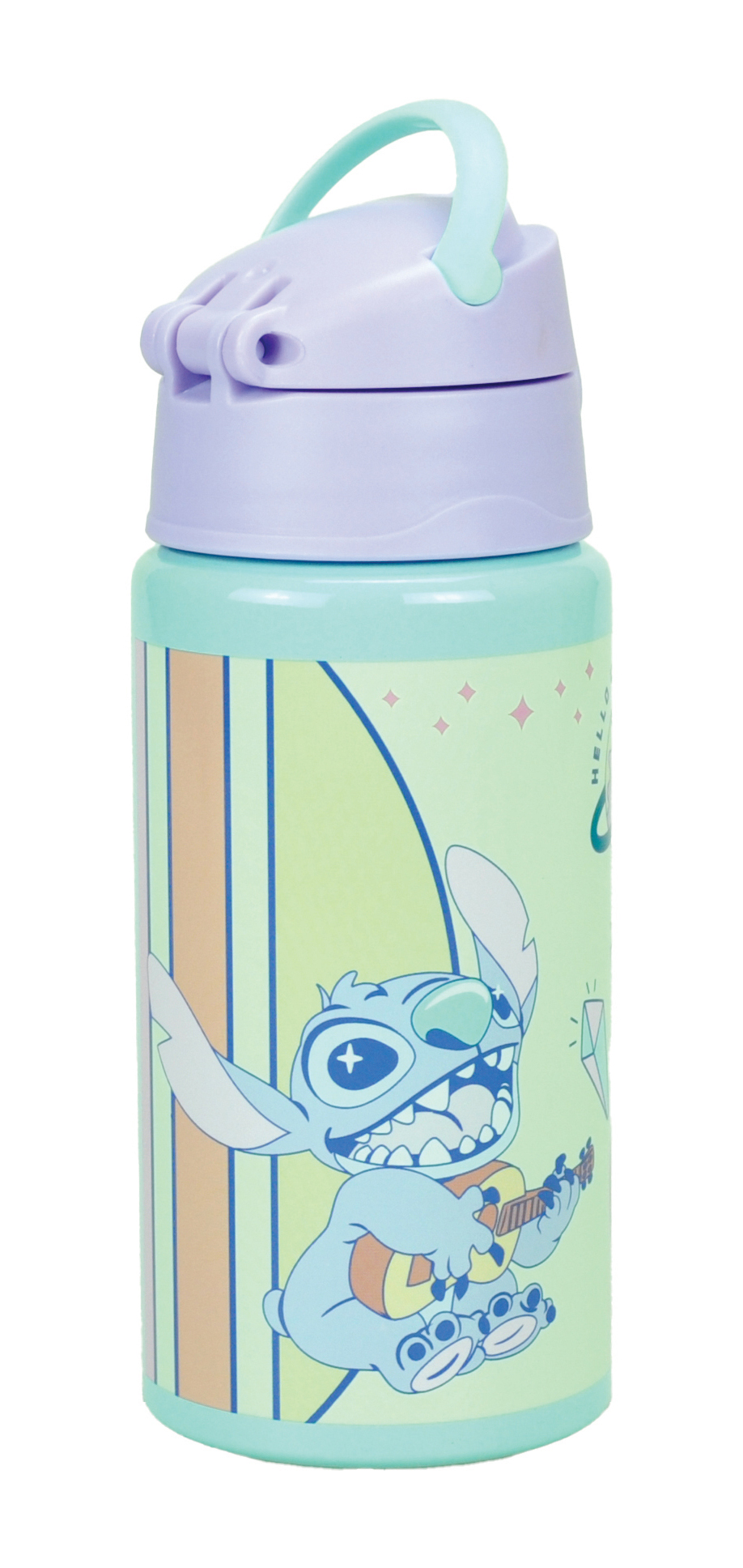 Trinkflasche Stitch mit Fliphalm 500 ml bunt