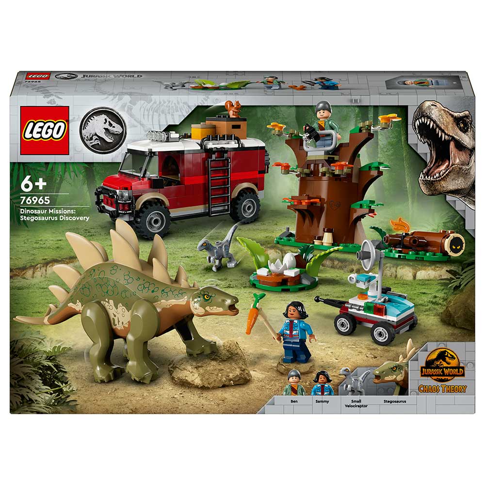 LEGO® Jurassic World Dinosaurier-Missionen: Entdeckung des Stegosaurus 420 Teile 76965