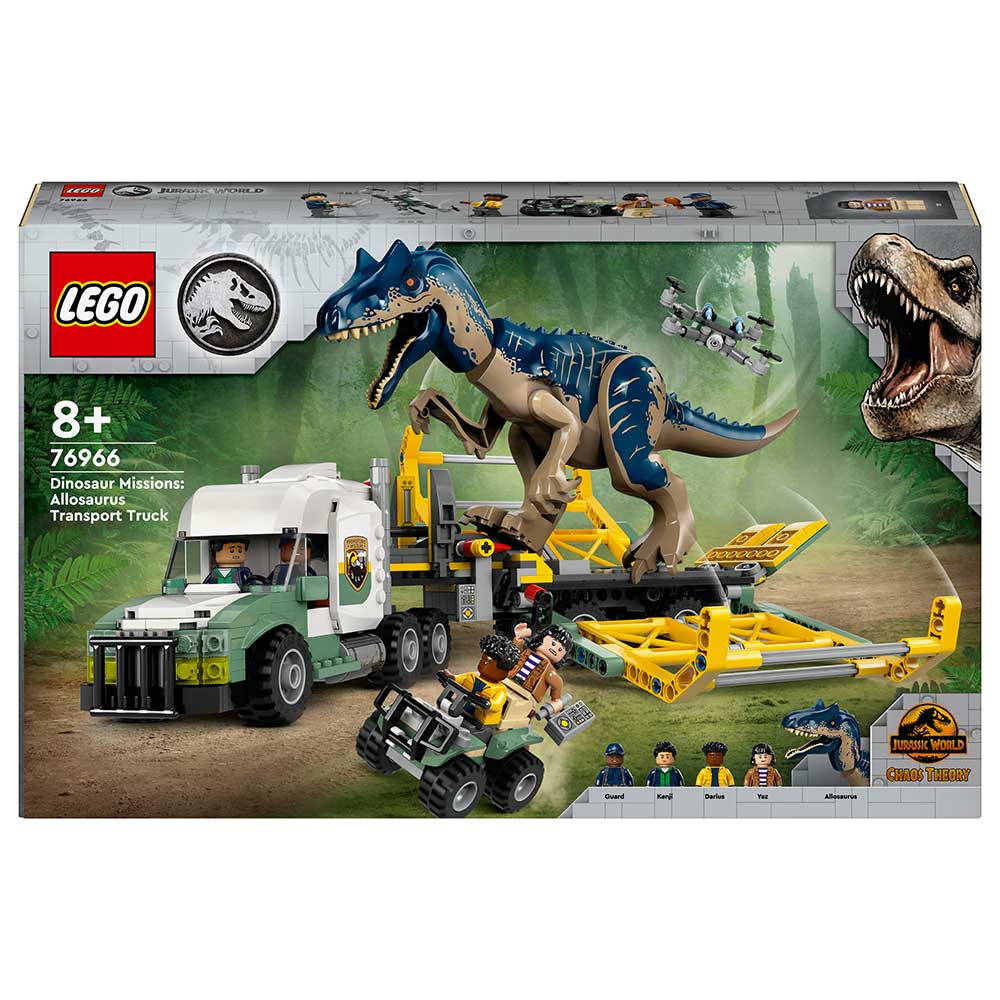 LEGO® Jurassic World Dinosaurier-Missionen: Allosaurus-Transporter 588 Teile 76966