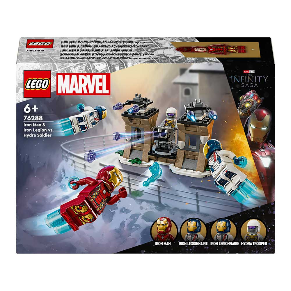 LEGO® MARVEL Iron Man & Iron Legion vs. HYDRA-Soldat 135 Teile 76288