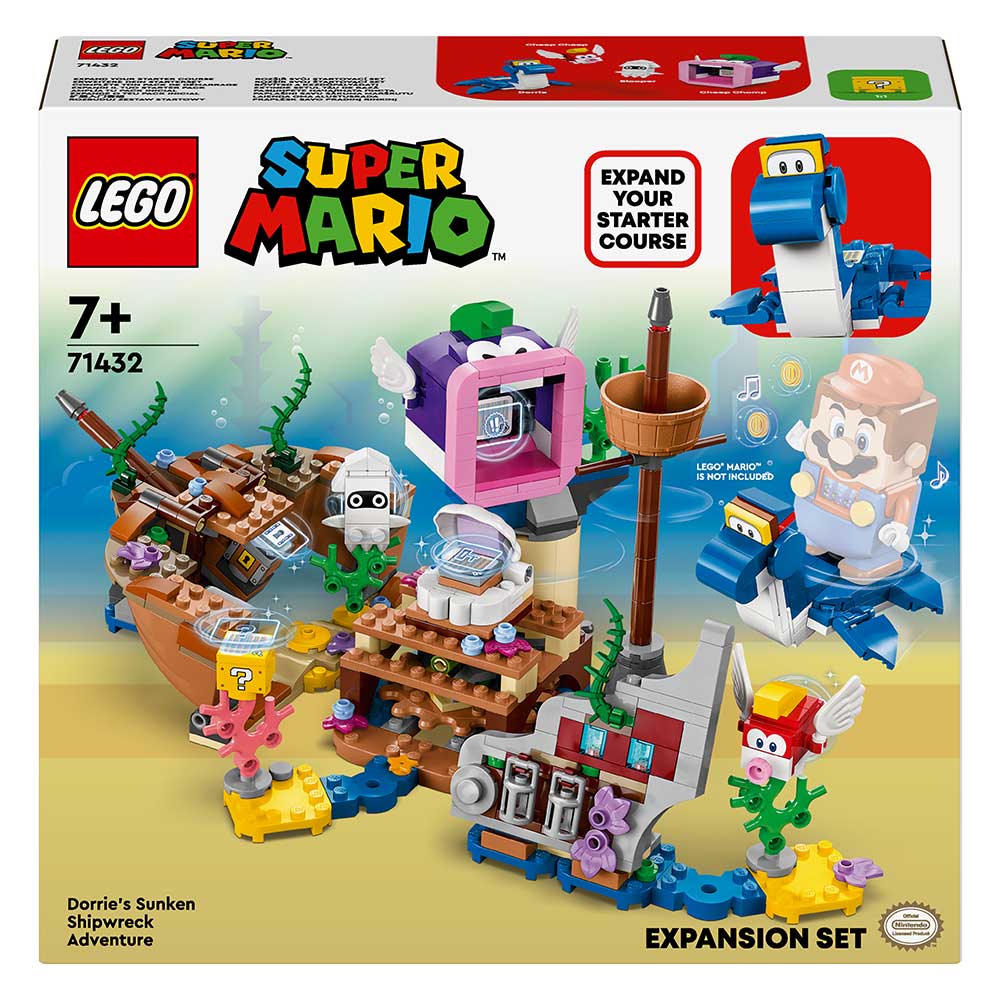 LEGO® Super Mario Dorrie und das versunkene Schiff Erweiterungsset 500 Teile 71432