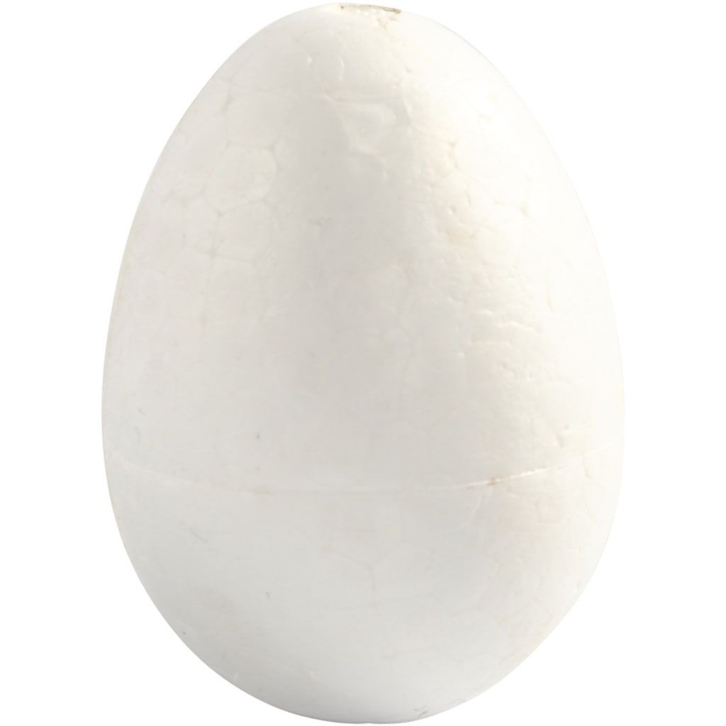 Styropor-Eier 6 cm 5 Stück weiß