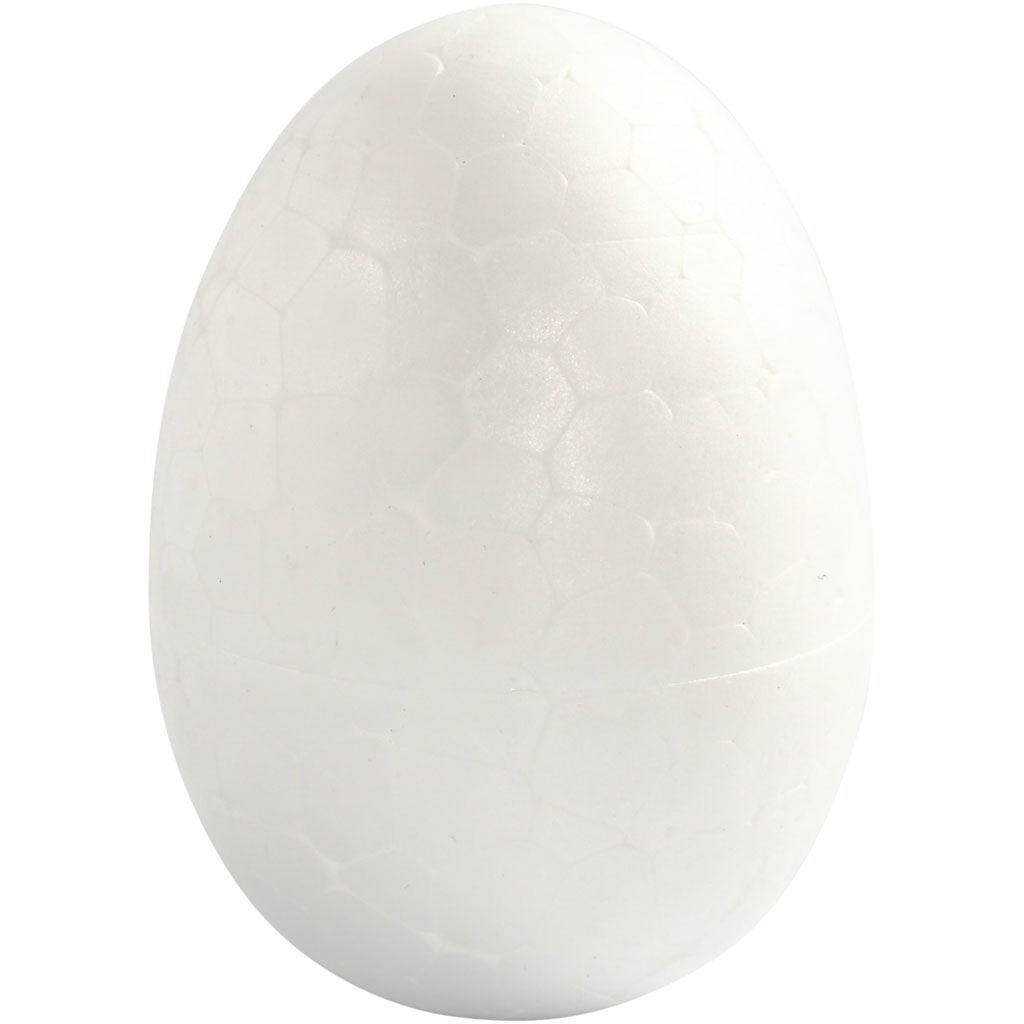 Styropor-Eier 4,8 cm 10 Stück weiß