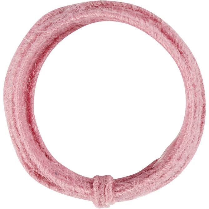 Runder Haarreifen in zartem Rosa. Aus weichem Material, einfach und schlicht.