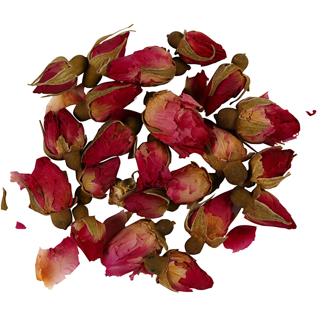 Trockenblumen Rosenknospen 15 g dunkelrosa