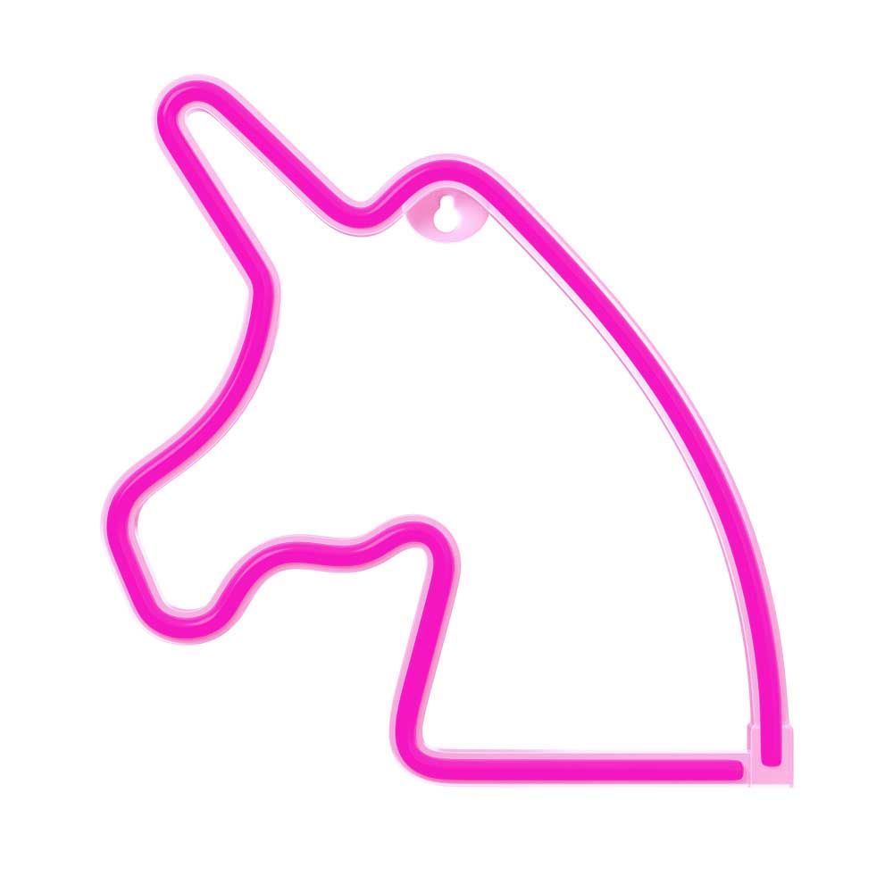 LED Licht Neon Einhorn pink