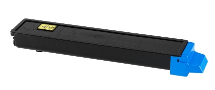 Schwarze Tonerkartusche mit blauer Spitze. Eignet sich für Drucker.