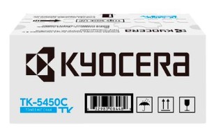 Weißer Karton mit dem Logo von Kyocera. Enthält Toner TK-5450C.