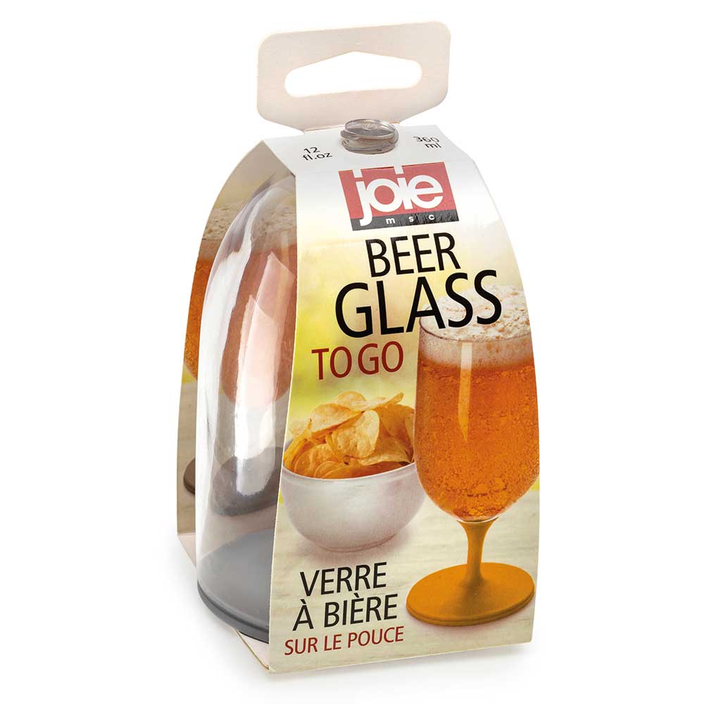 JOIE Bierglas to go 360 ml transparent