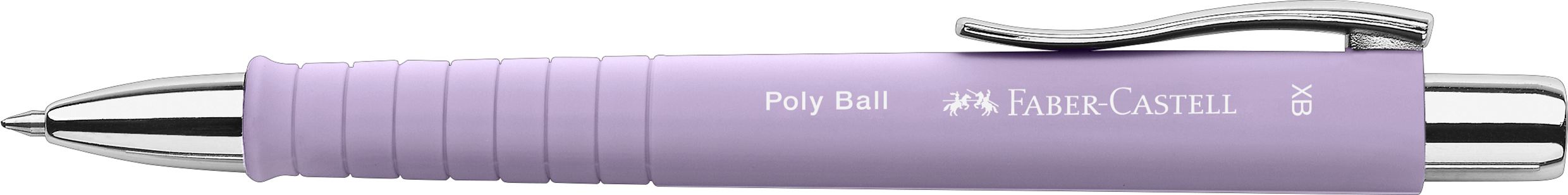 FABER-CASTELL Kugelschreiber Poly Ball XB lila pastell