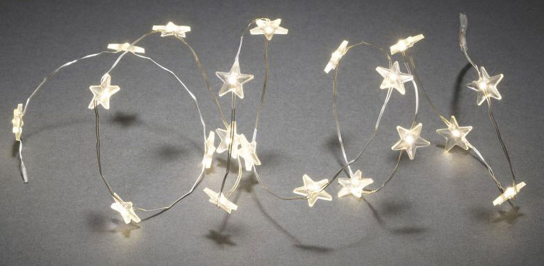LED-Globelichterkette Sterne mit 40 Lämpchen 245 cm
