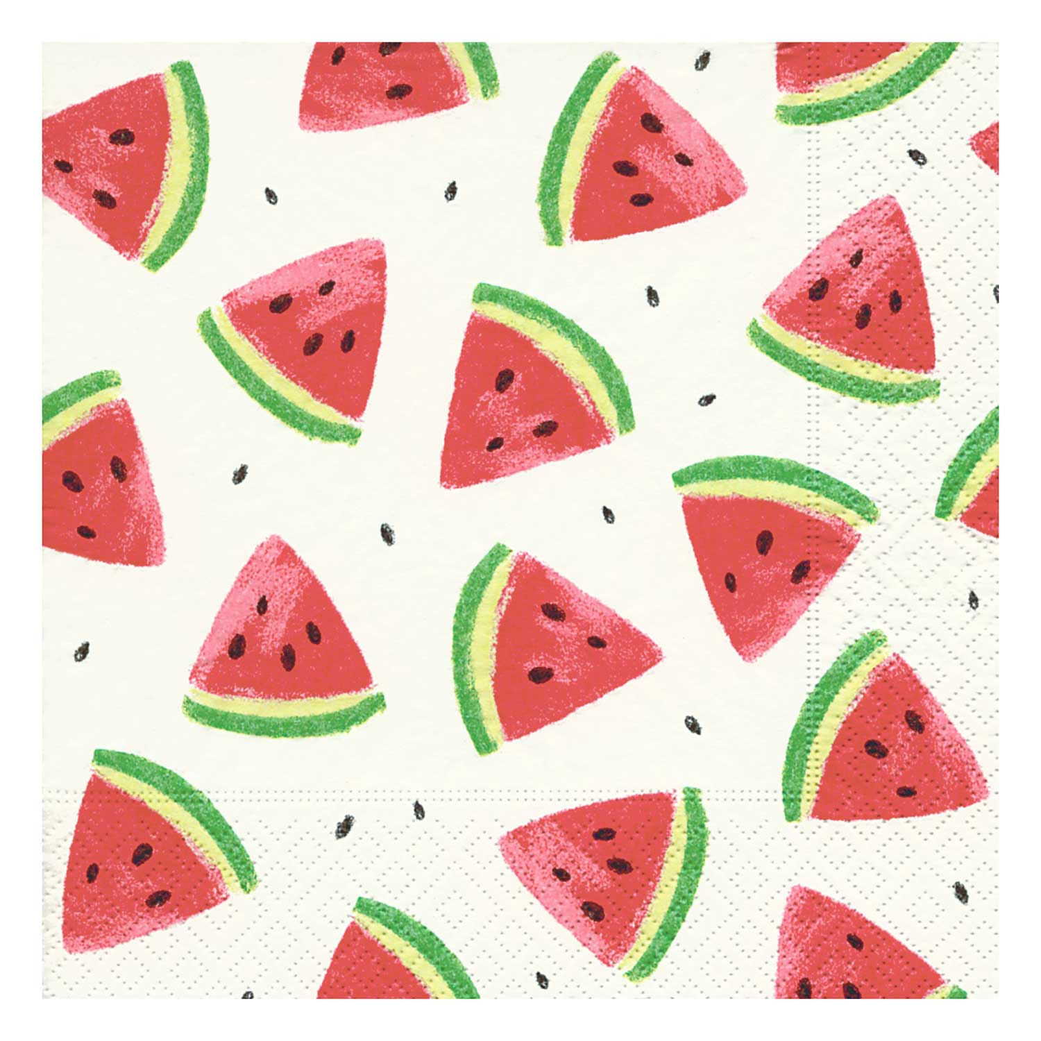Servietten Wassermelonen 33 x 33 cm 3-lagig 20 Stück bunt