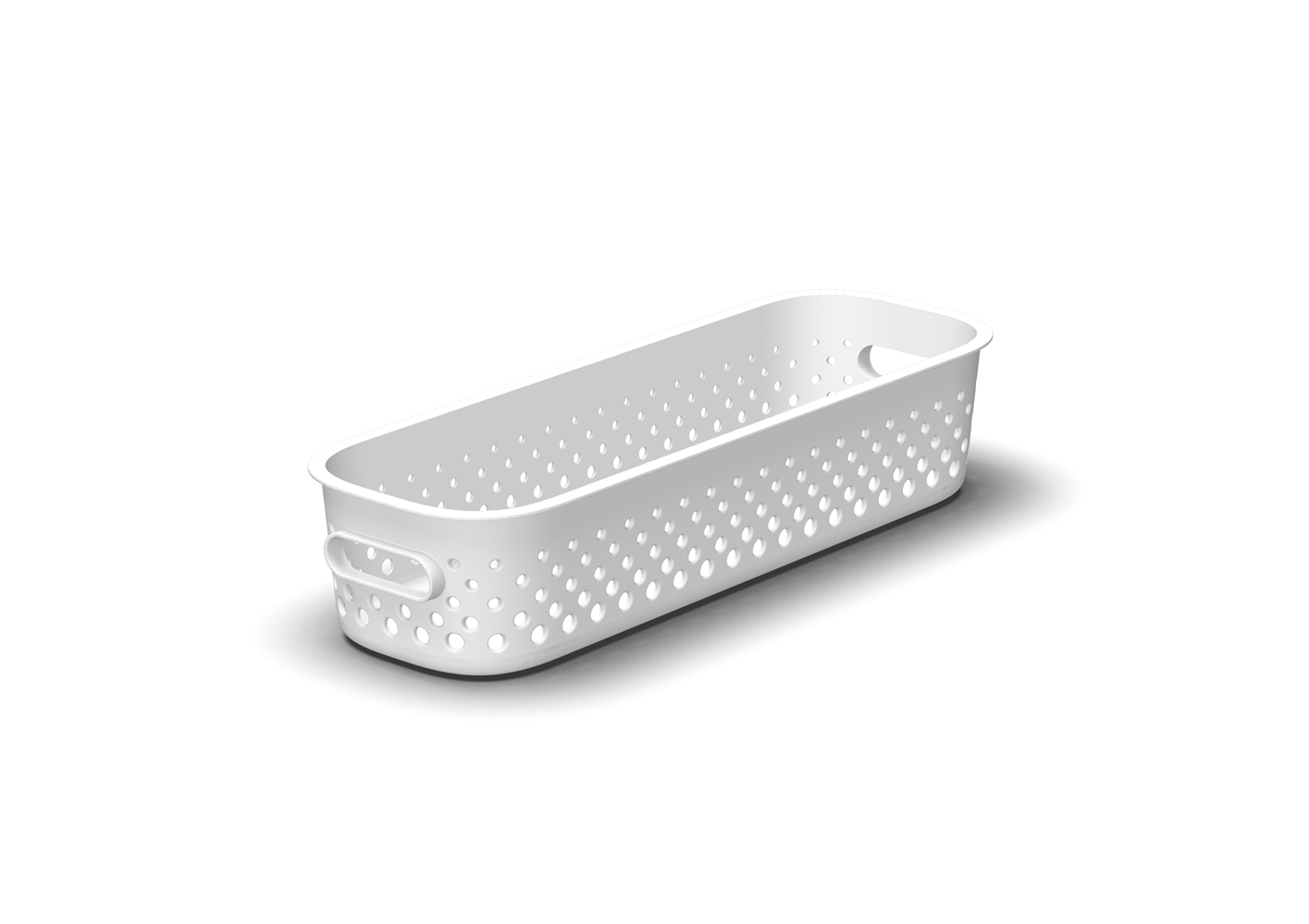 SMARTSTORE Aufbewahrungsbox Essence Slim 9,5 x 29 x 6,5 cm weiß