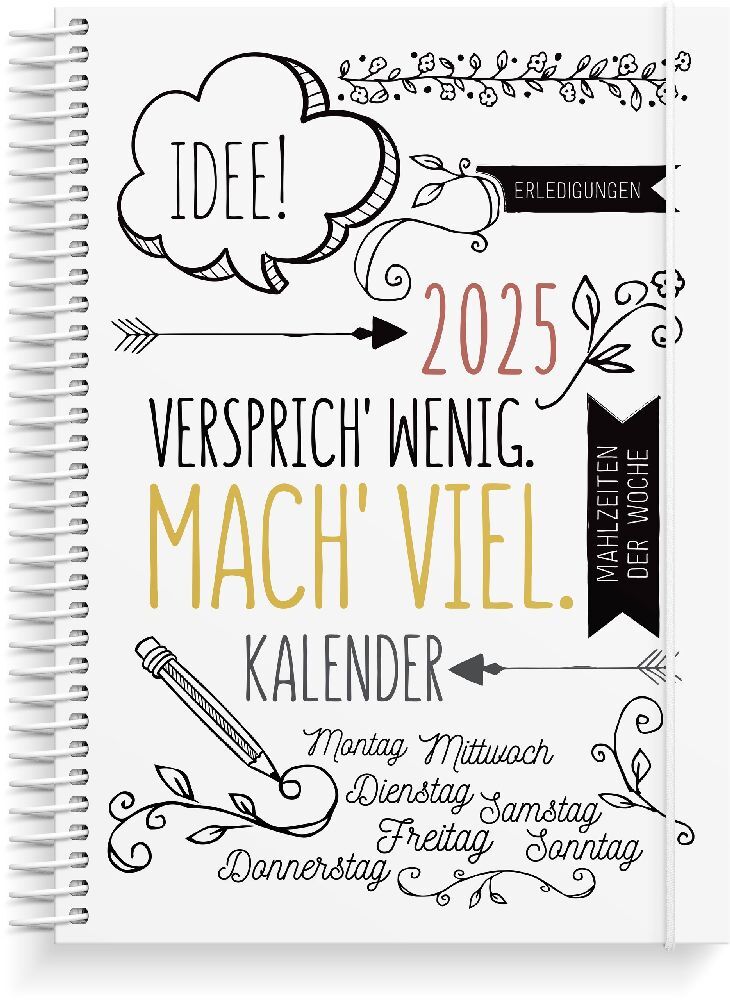 Burde Doodle Kalender 2025 - gebunden