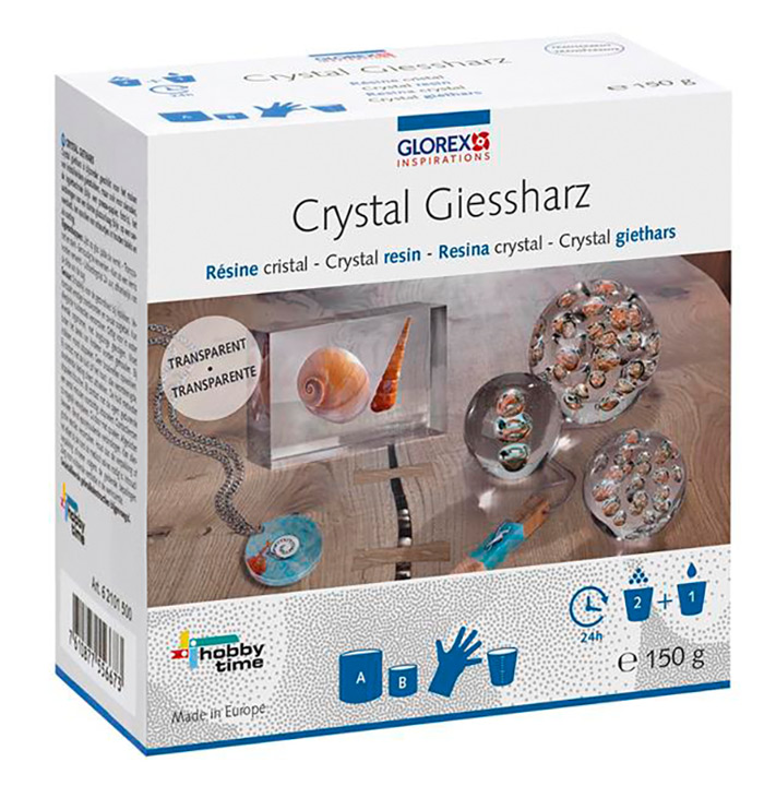 GLOREX Crystal-Gießharz 150g inkl. Zubehör