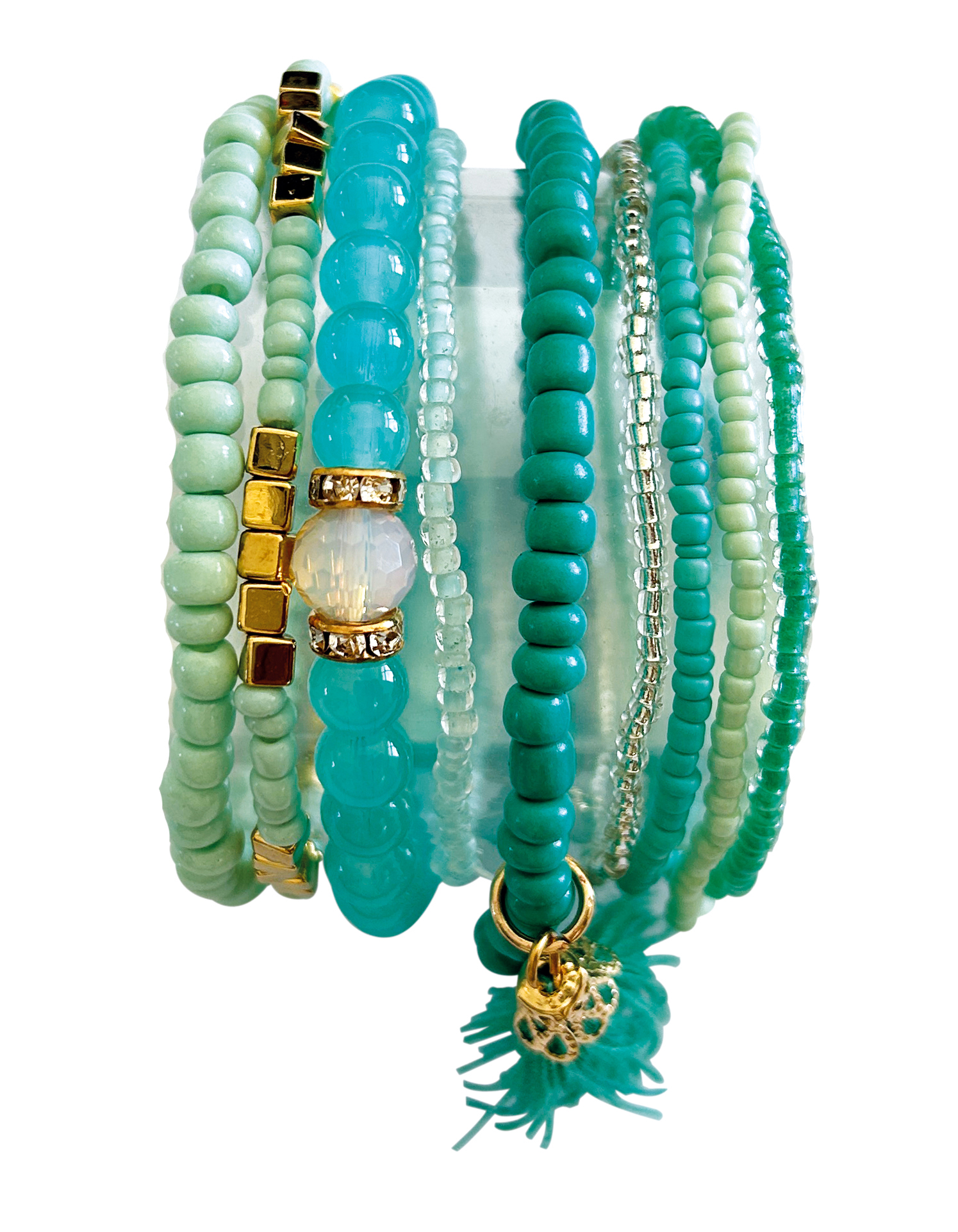 GLOREX Armband-Set grün