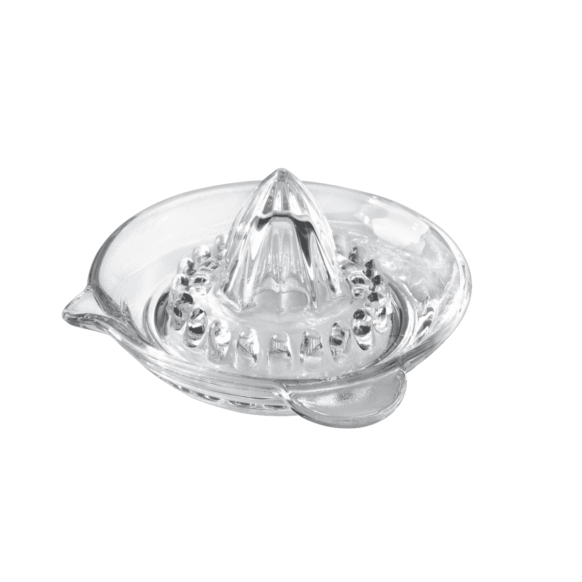 METALTEX Zitruspresse aus Glas transparent