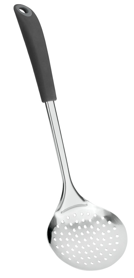 Triangle 58 709 35 01 Schaumlöffel Aus Edelstahl – Professionelle Qualität, Mit Großen Löchern, 32 Cm