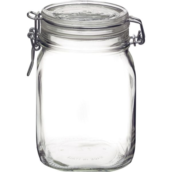 BORMIOLI ROCCO Einmachglas mit Bügelverschluss 1 Liter transparent