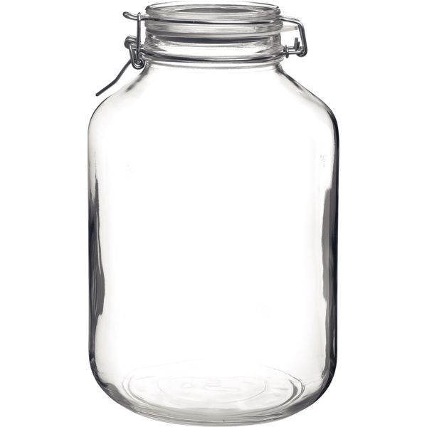 Einkochglas Fido mit Bügelverschluss 5 Liter transparent