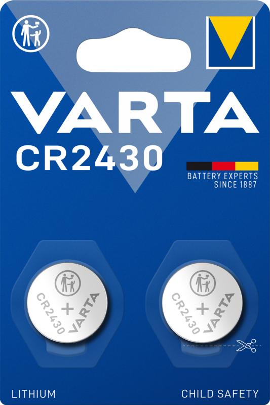 2x CR2430 Knopfzellen Von VARTA – 3V Lithiumbatterien Lose